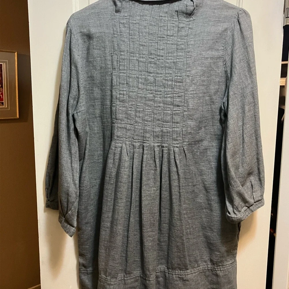Love Stitch Charcoal Zip-Up Shirt size L - Picture 2 of 12